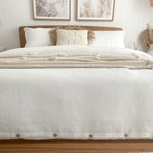 Load image into Gallery viewer, Snow White Line Duvet Set
