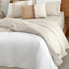 Load image into Gallery viewer, Oatmeal Linen Sheet Set
