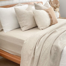 Load image into Gallery viewer, Oatmeal Linen Sheet Set
