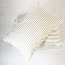 Load image into Gallery viewer, Sandy beach Stripe Linen Pillowcases Pair

