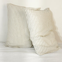 Load image into Gallery viewer, Sandy Beach Stripe Linen Pillowcases pair
