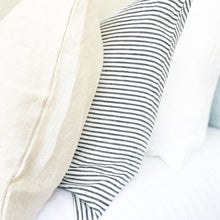 Load image into Gallery viewer, Pinstripe Linen Pillowcases Pair
