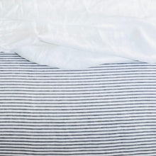 Load image into Gallery viewer, Pinstripe Close Up Linen Duvet
