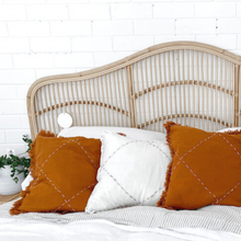 Load image into Gallery viewer, La Bocasse Rust Linen Cushion
